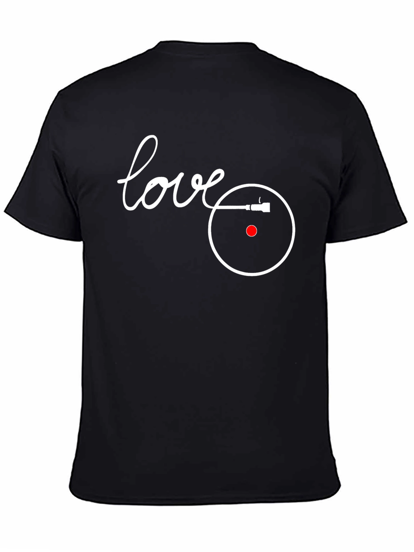 Love Vinyl Record Player Graphic T-Shirt