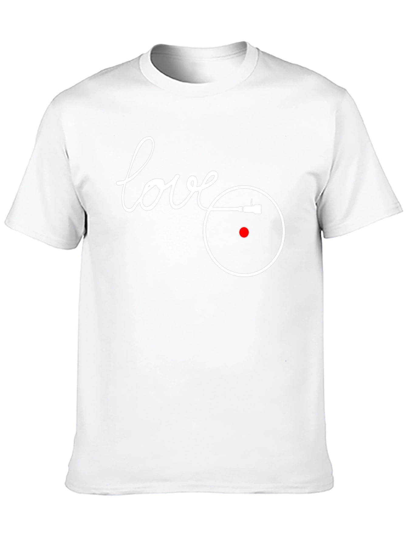 Love Vinyl Record Player Graphic T-Shirt