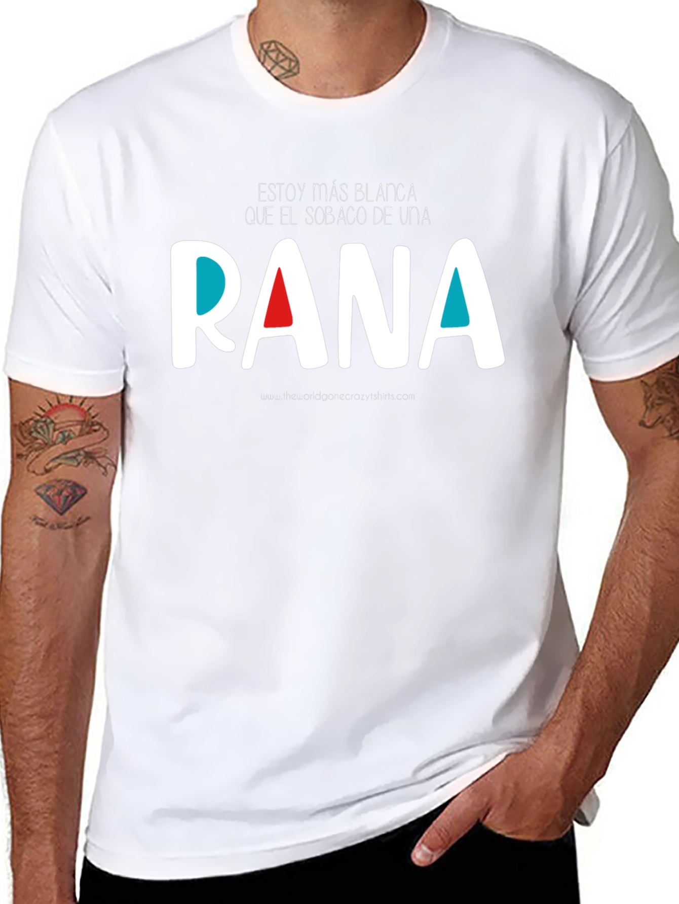 Funny Graphic T-Shirt - Estoy Más Blanca