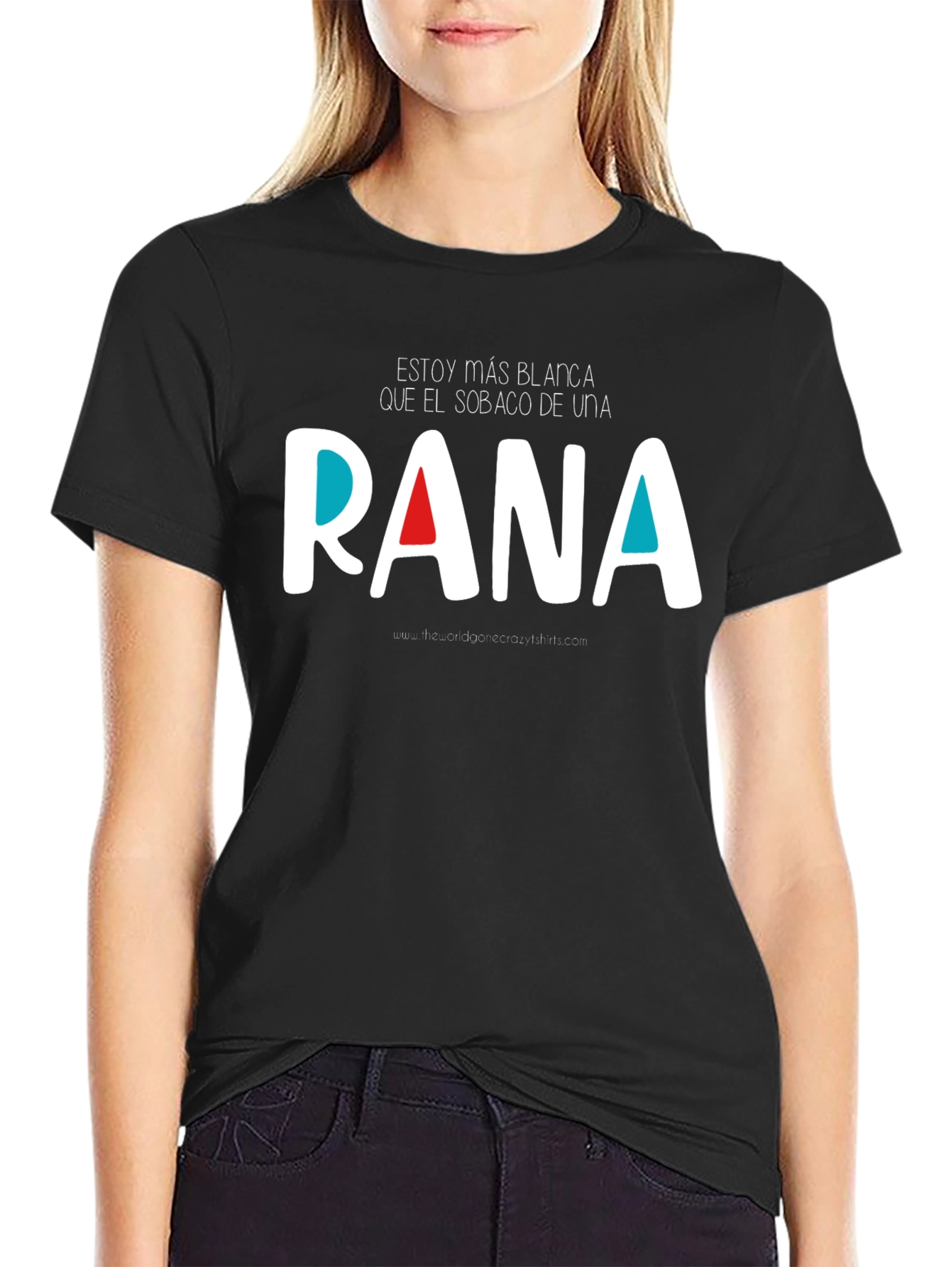 Funny Graphic T-Shirt - Estoy Más Blanca