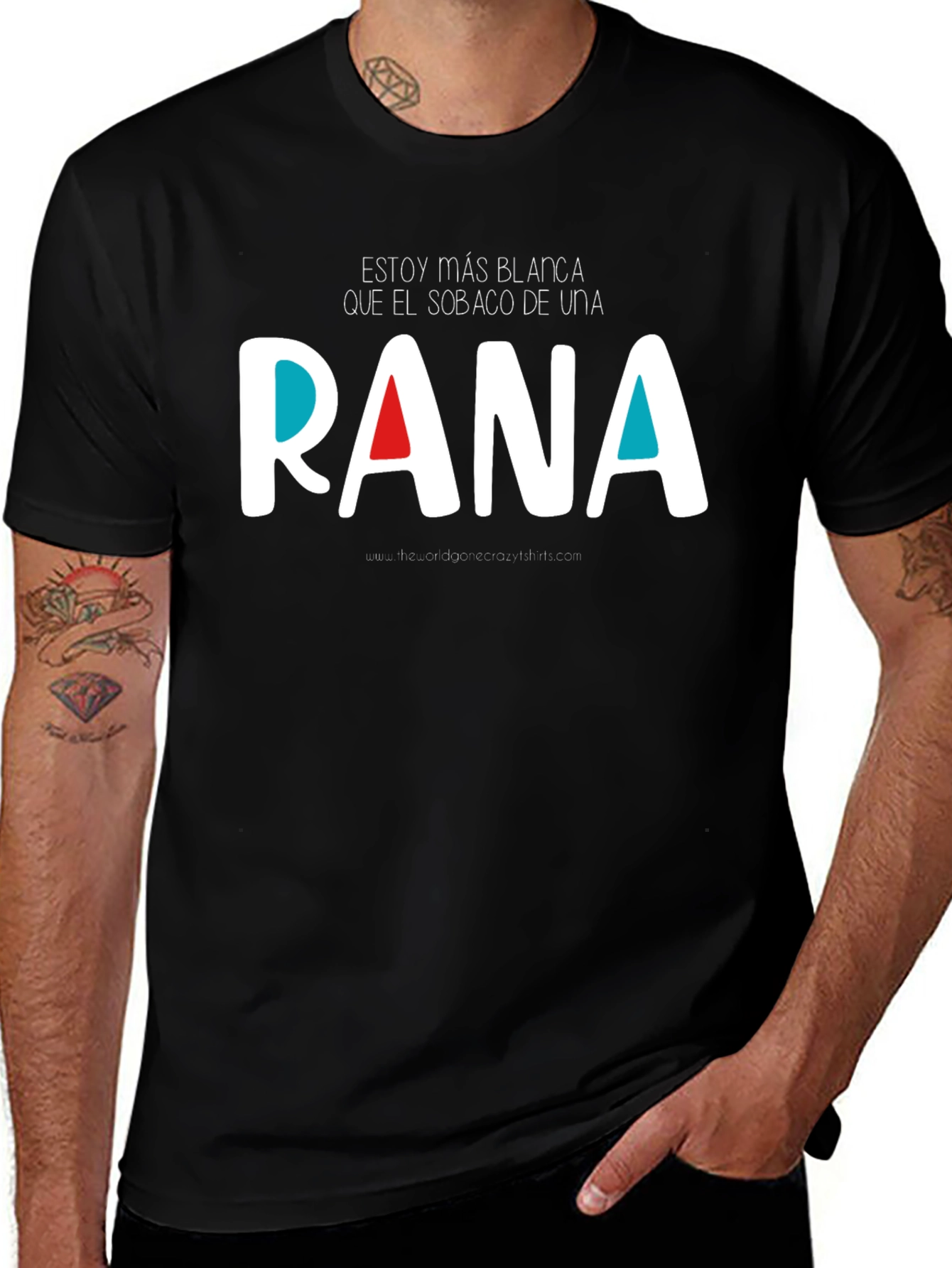 Funny Graphic T-Shirt - Estoy Más Blanca