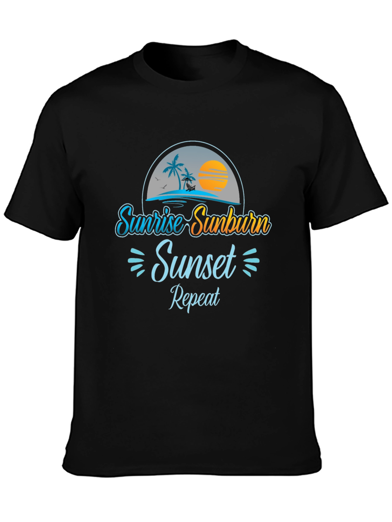 Sunrise Sunburn Sunset Repeat Graphic Tee