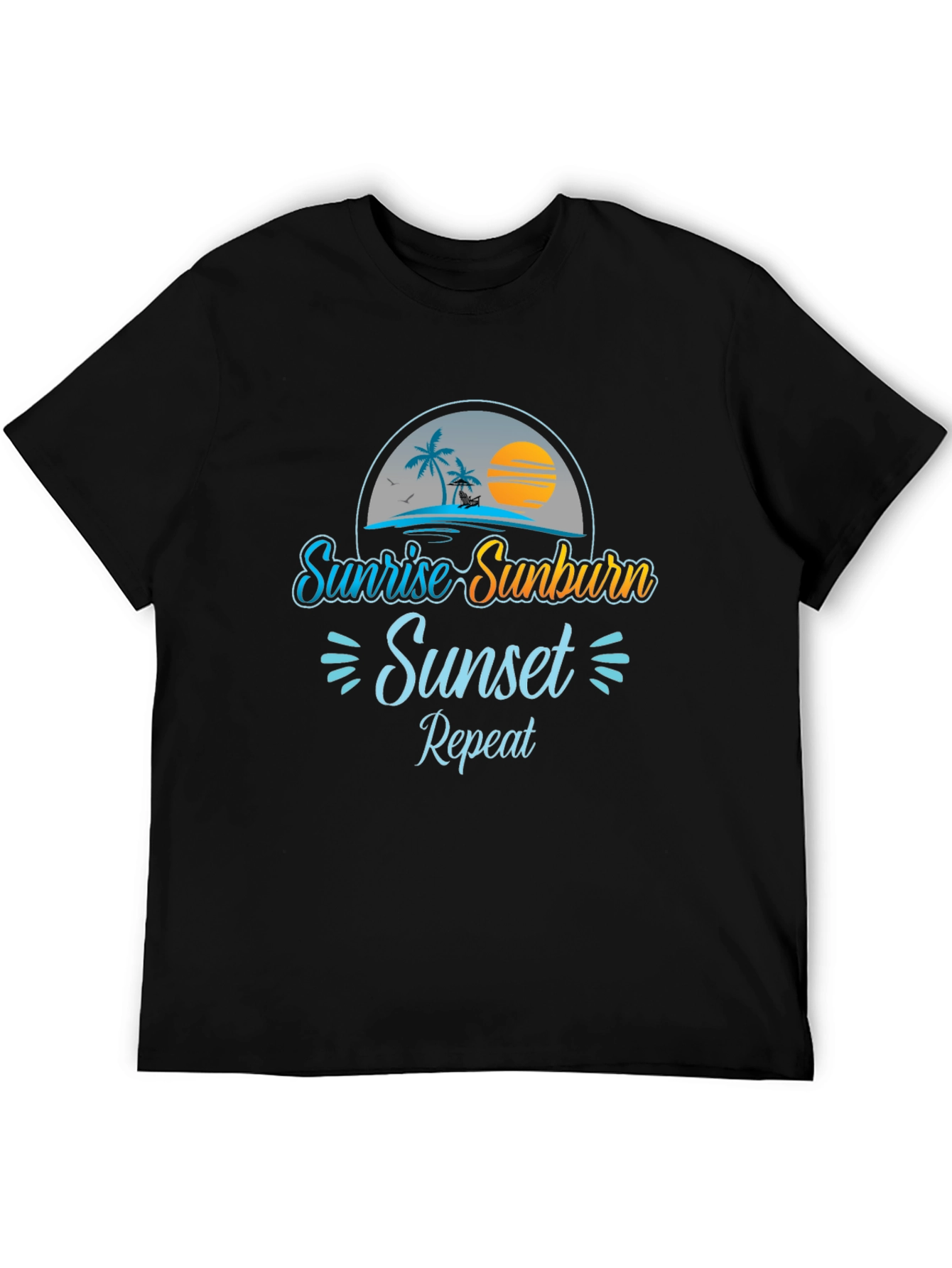 Sunrise Sunburn Sunset Repeat Graphic Tee