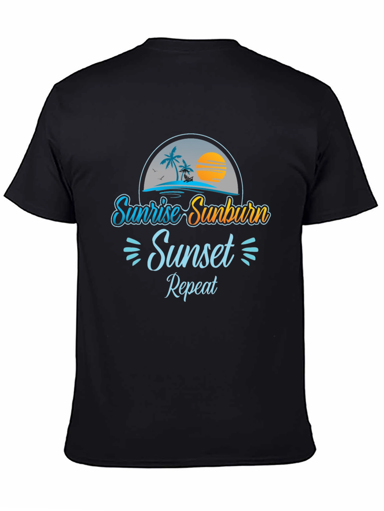 Sunrise Sunburn Sunset Repeat Graphic Tee