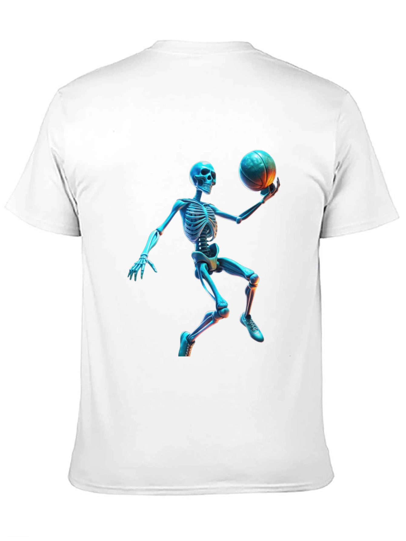 Skeleton Basketball Graphic Tee - Cool & Unique Design