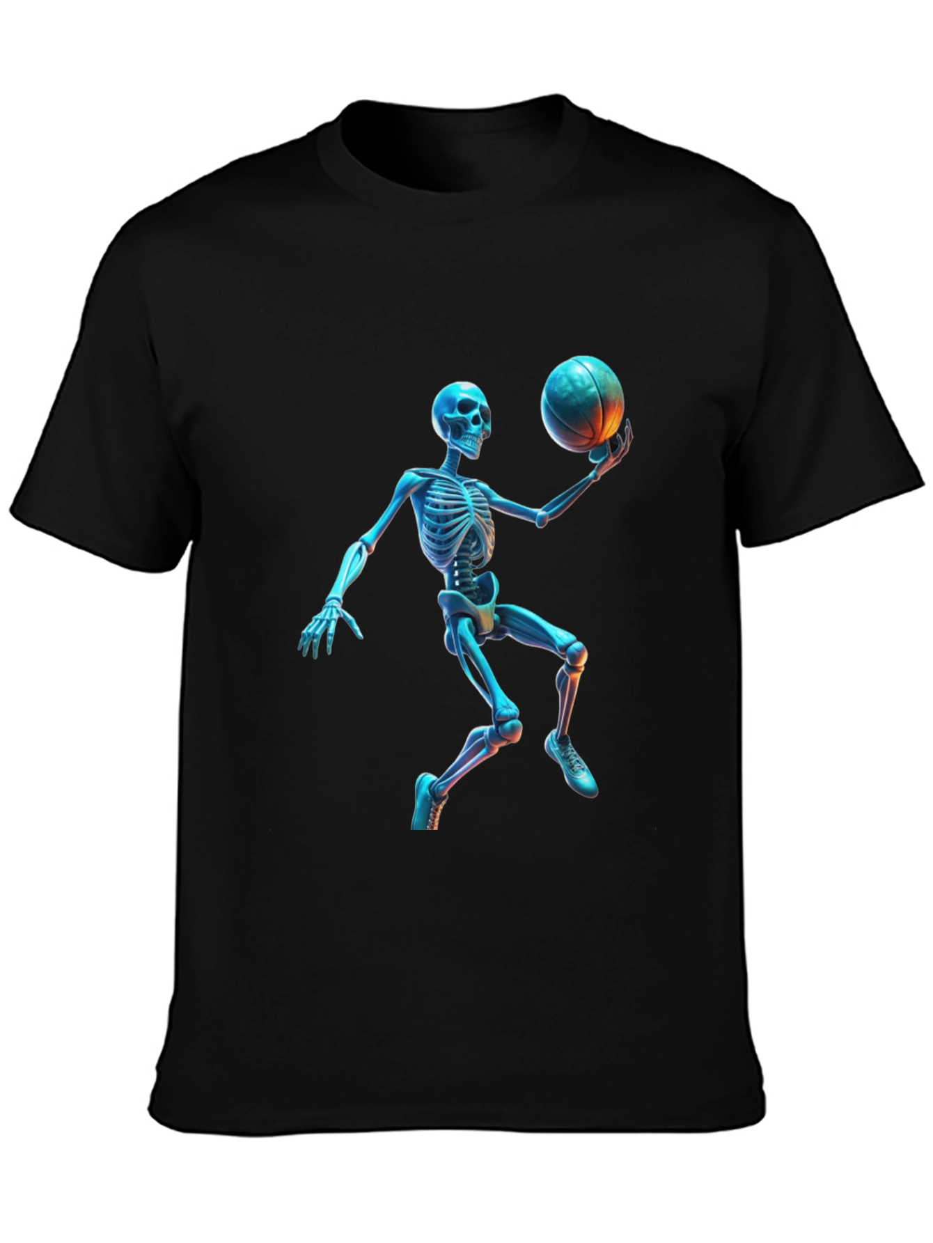 Skeleton Basketball Graphic Tee - Cool & Unique Design