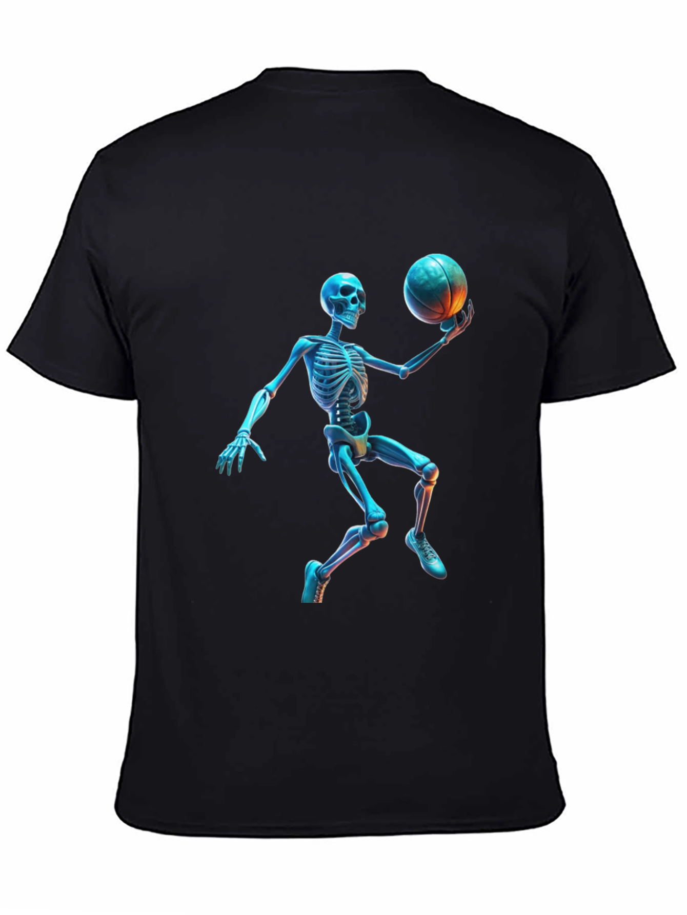 Skeleton Basketball Graphic Tee - Cool & Unique Design