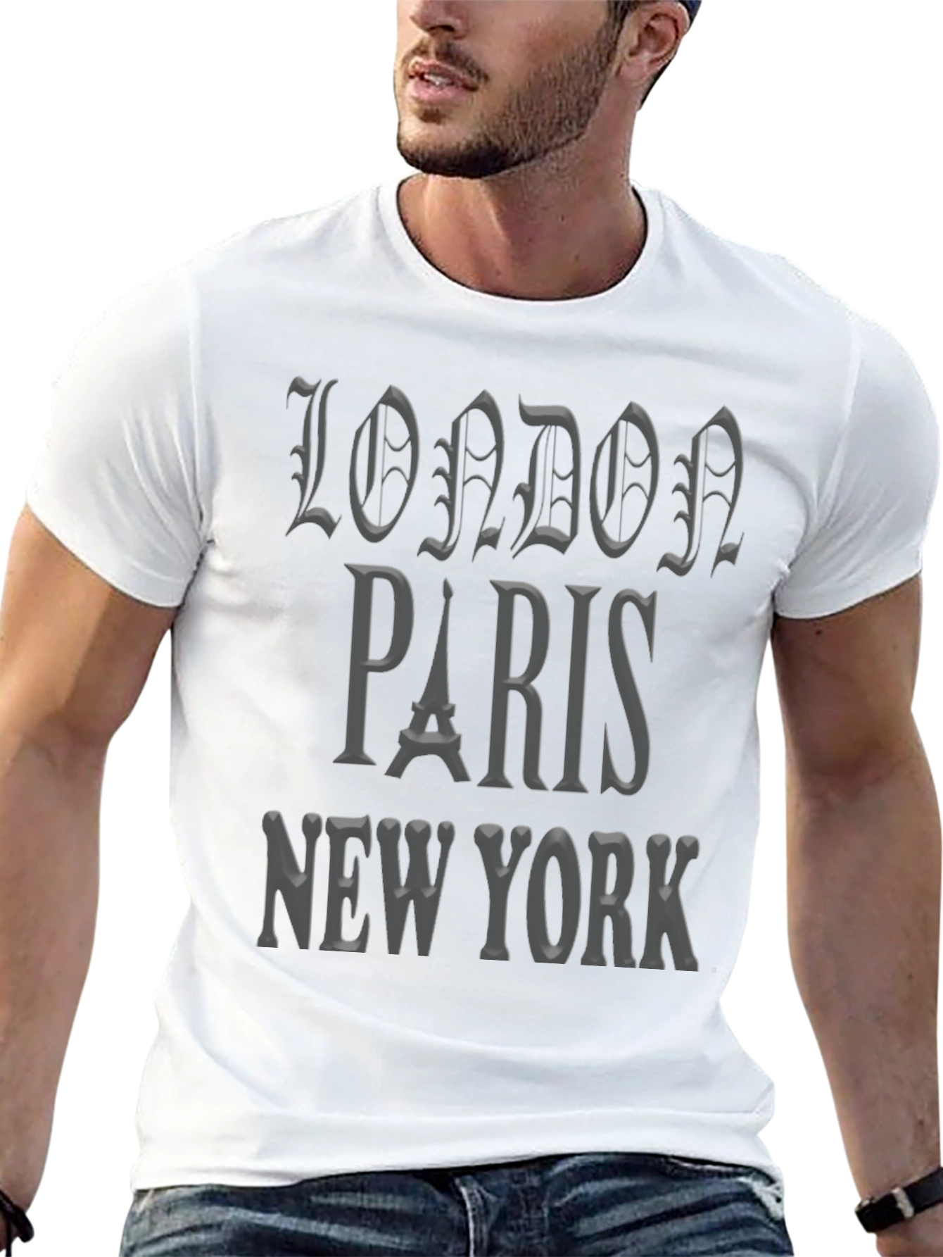 London Paris New York Graphic Tee