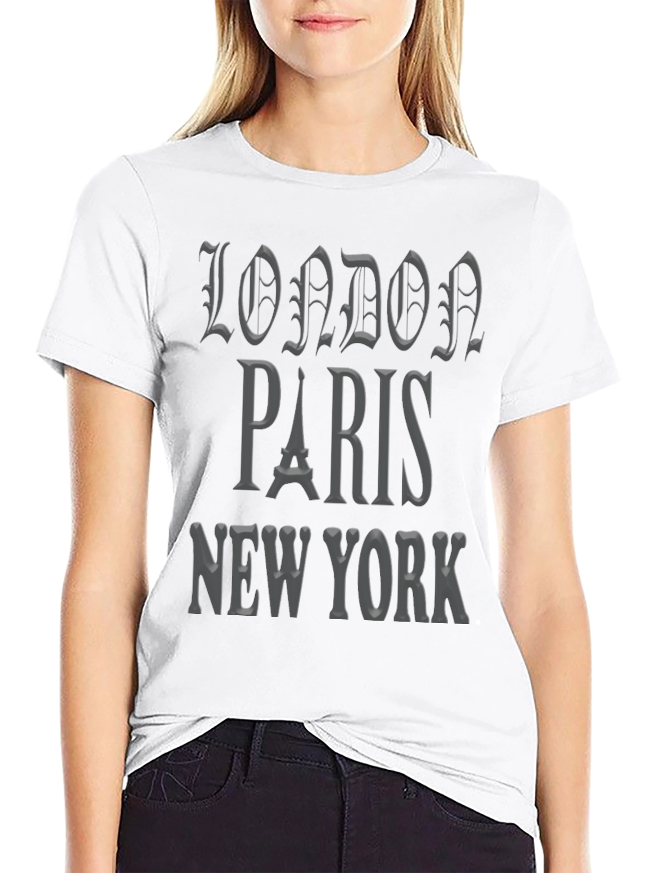 London Paris New York Graphic Tee