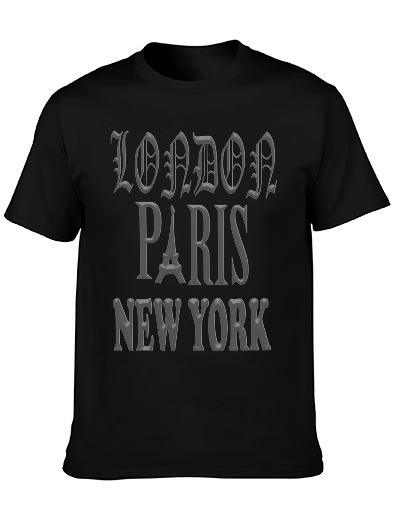 London Paris New York Graphic Tee