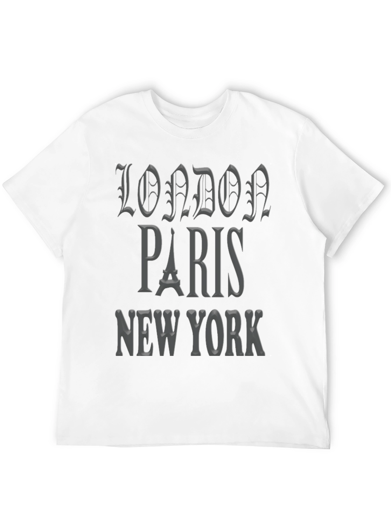 London Paris New York Graphic Tee