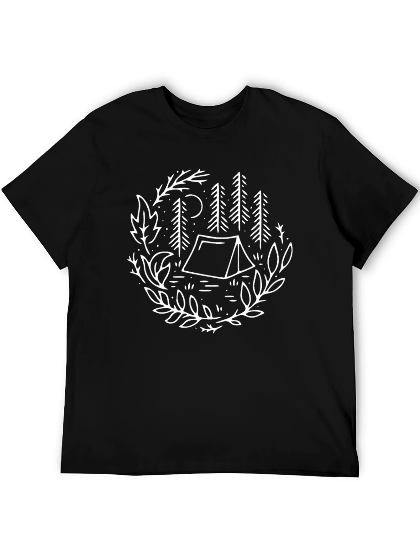 Camping Tent and Forest Graphic Tee