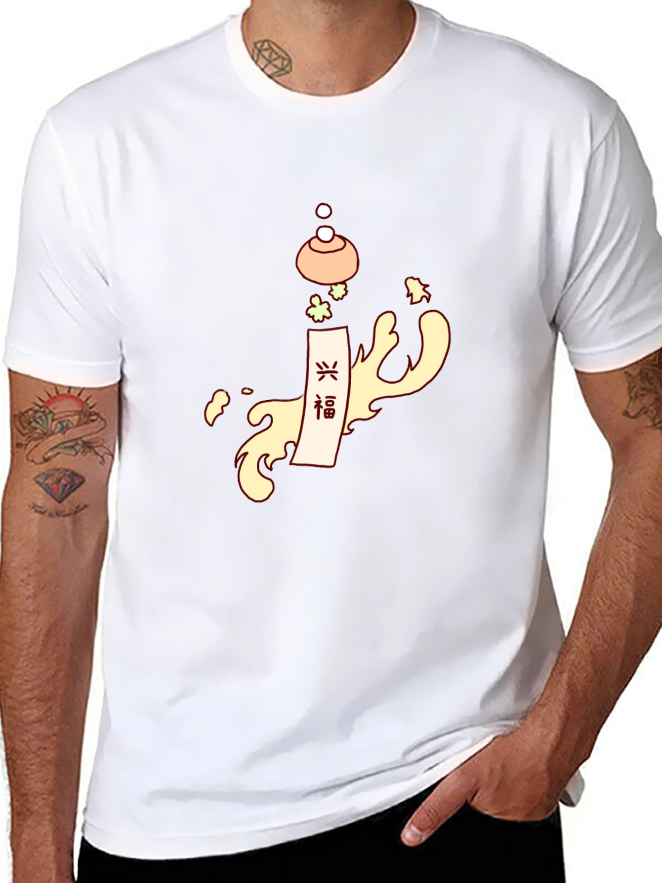 Lucky Candle Black Graphic Tee