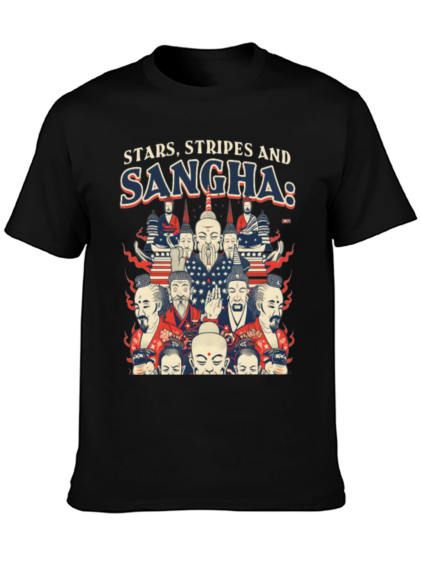 Stars Stripes and Sangha Graphic Tee