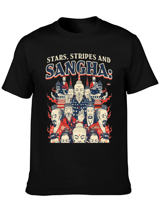 Stars Stripes and Sangha Graphic Tee