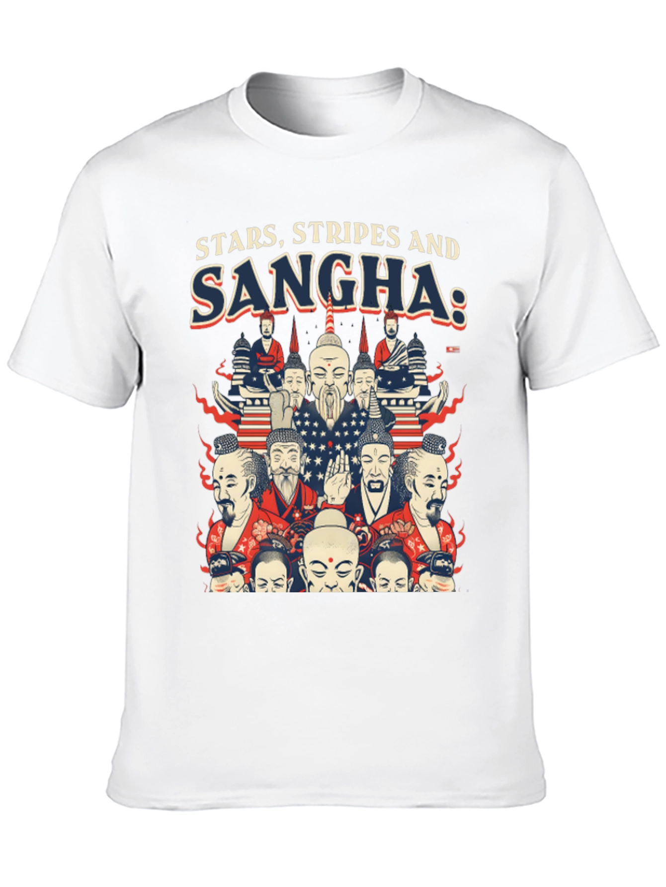 Stars Stripes and Sangha Graphic Tee