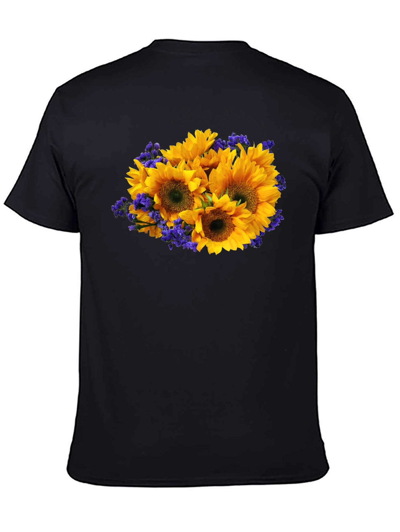 Sunflower Bouquet Black T-Shirt