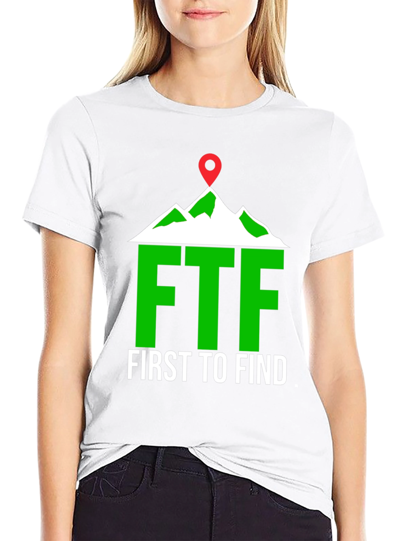 First To Find FTF Mountain Geocaching T-Shirt