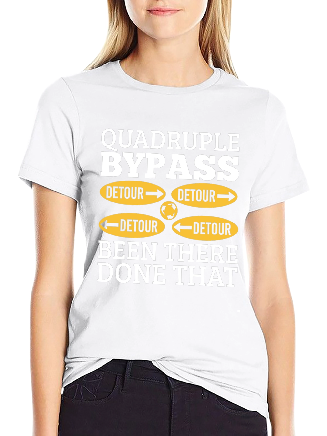 Quadruple Bypass Detour Humor T-Shirt