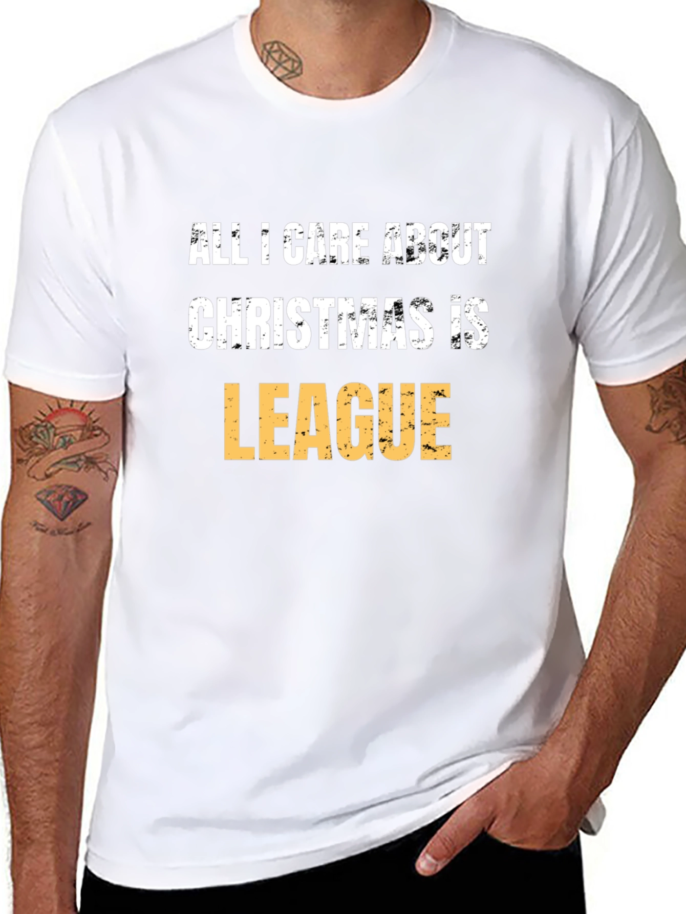 Funny Christmas League T-Shirt for Gamers