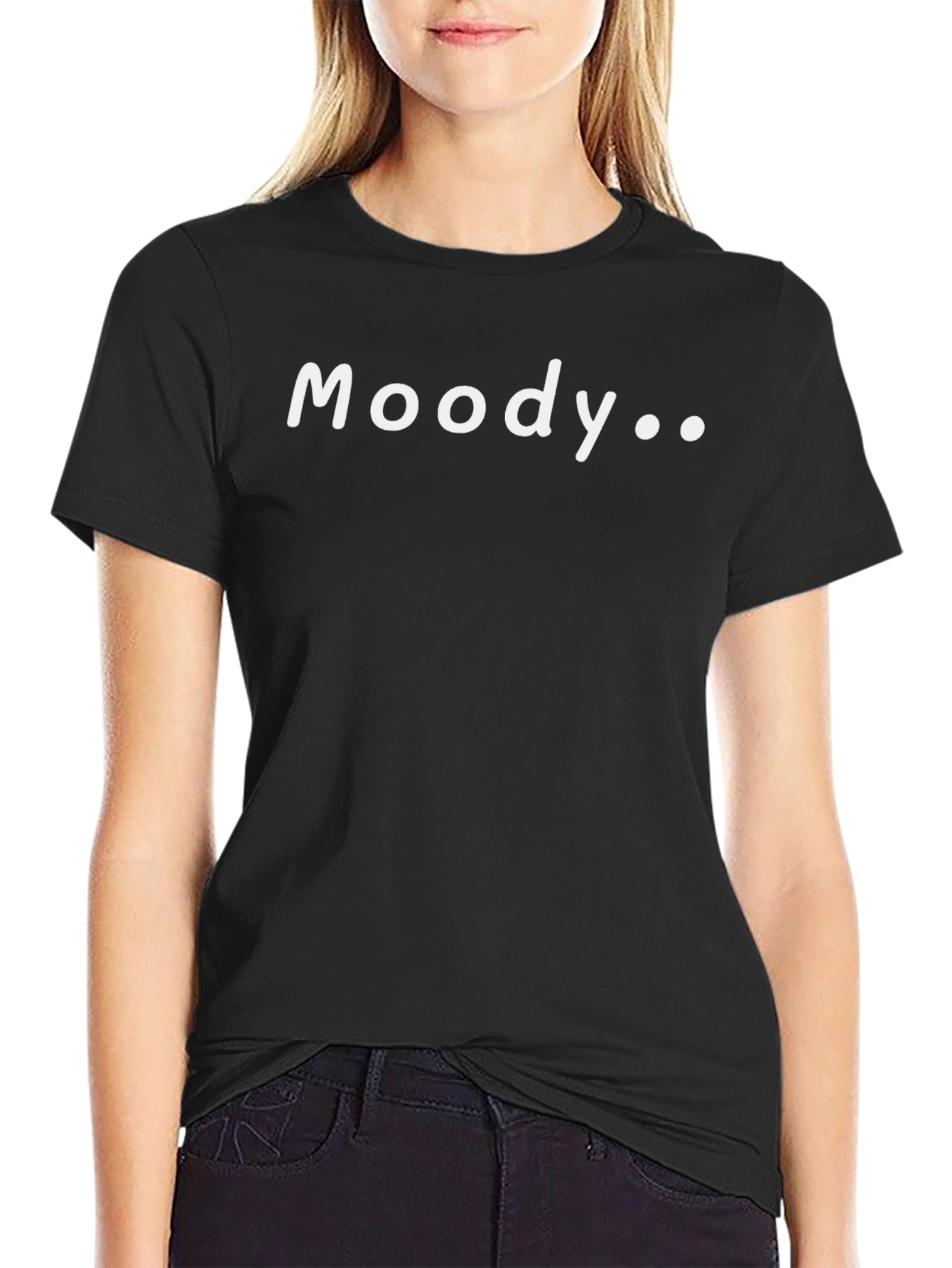 Moody Graphic T-Shirt - Black Cotton Tee