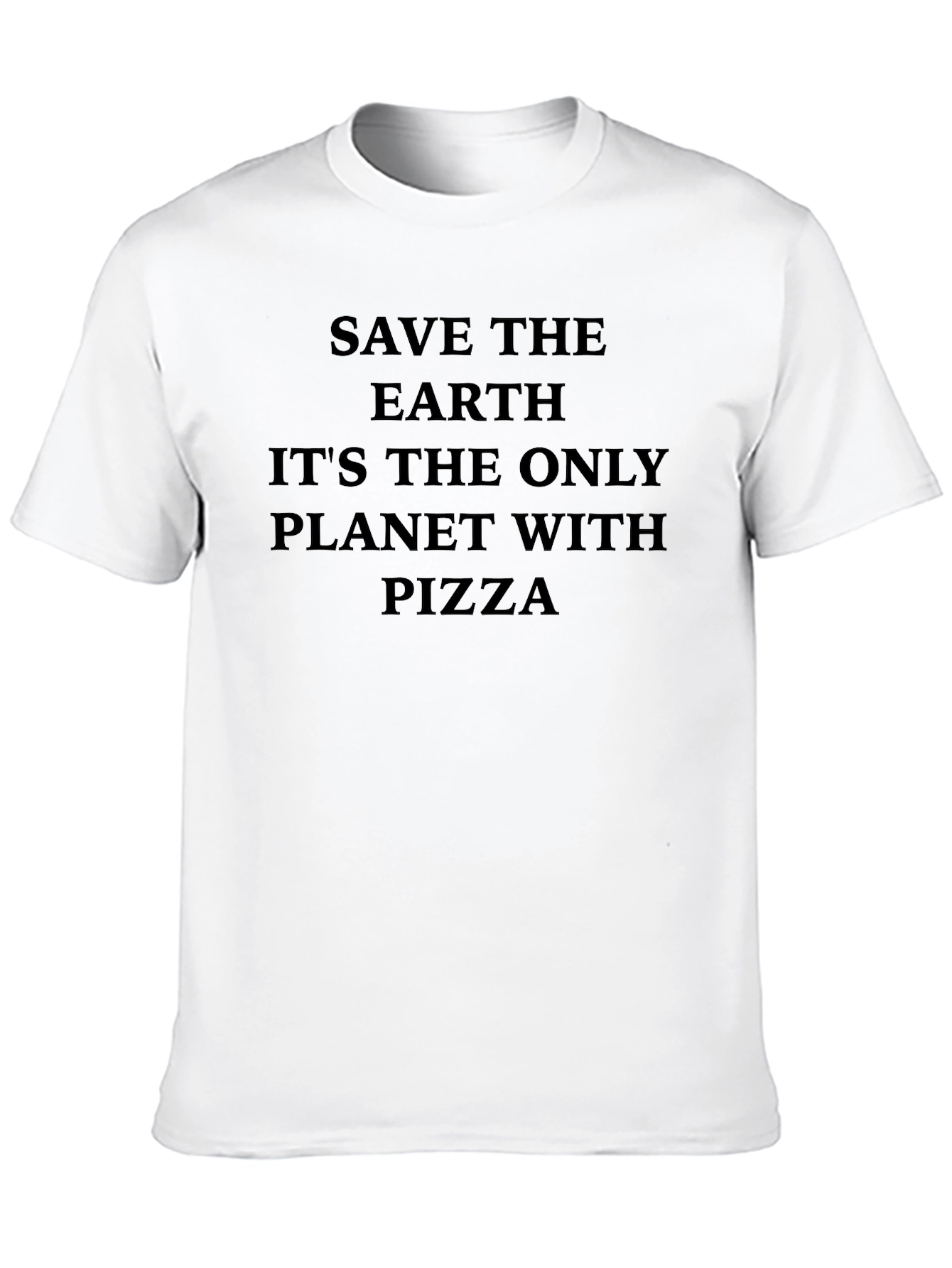 Save the Earth Pizza T-Shirt - Funny Environmental Tee