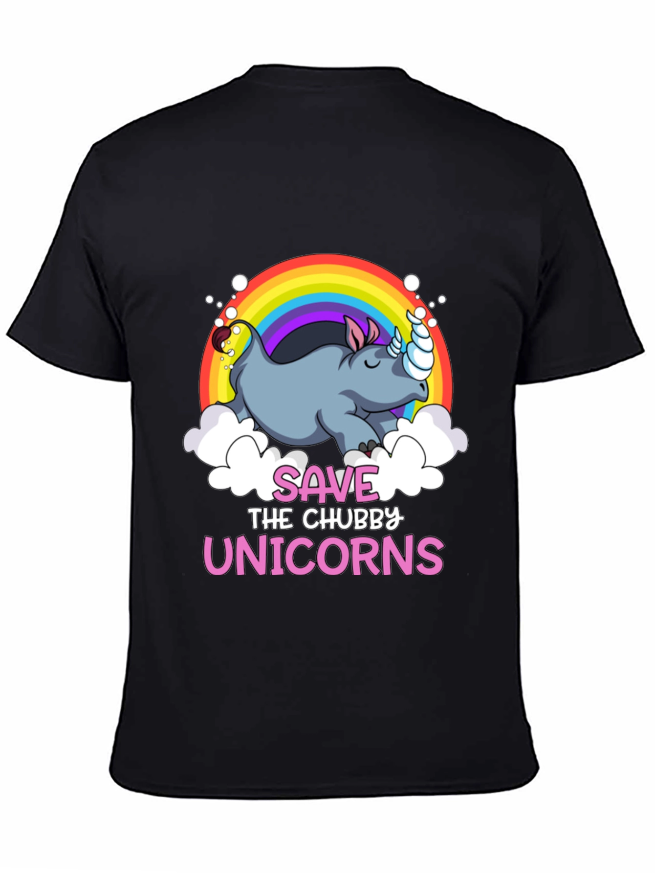 Save the Chubby Unicorns Graphic T-Shirt