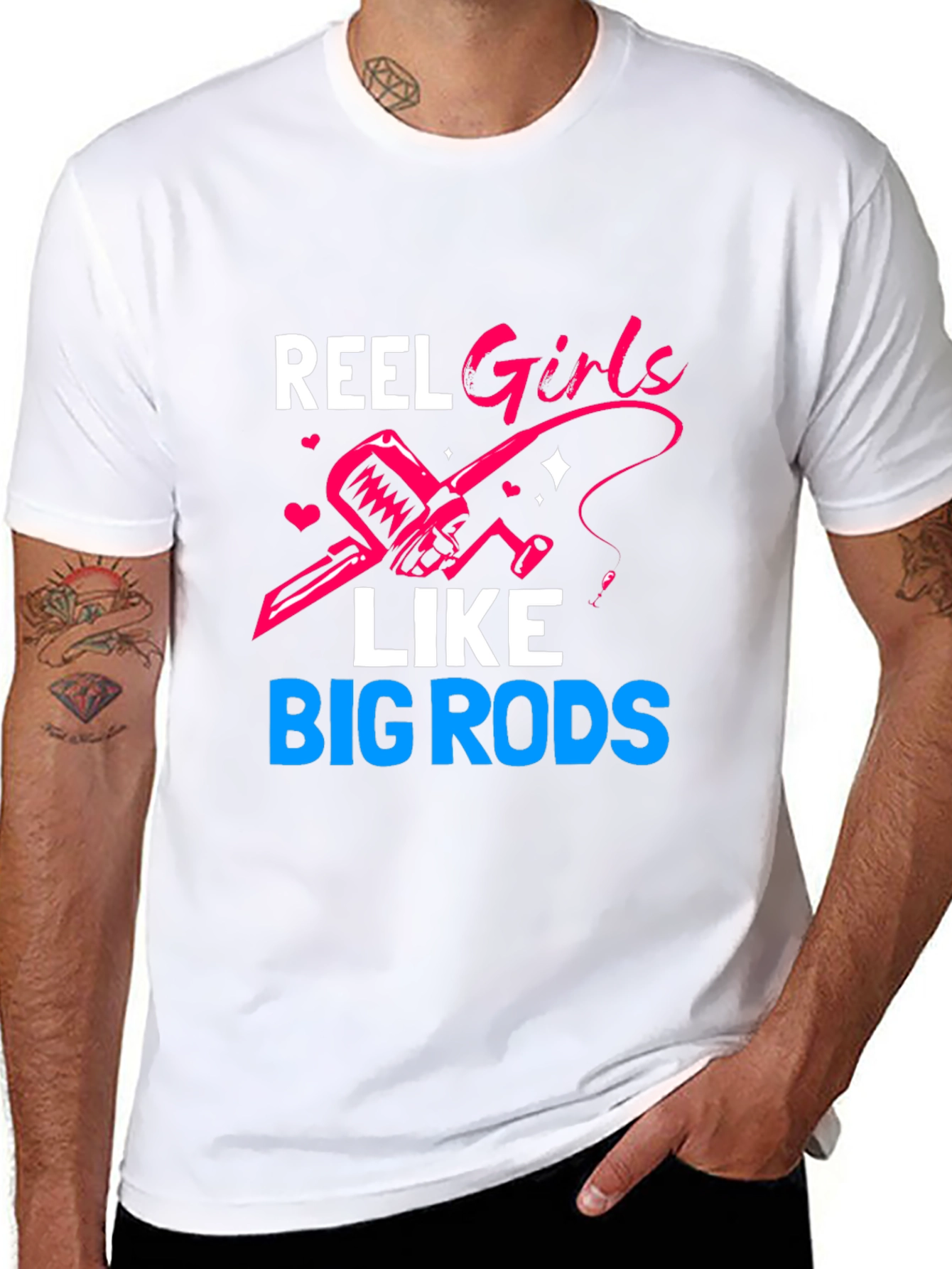 Reel Girls Like Big Rods T-Shirt Fishing
