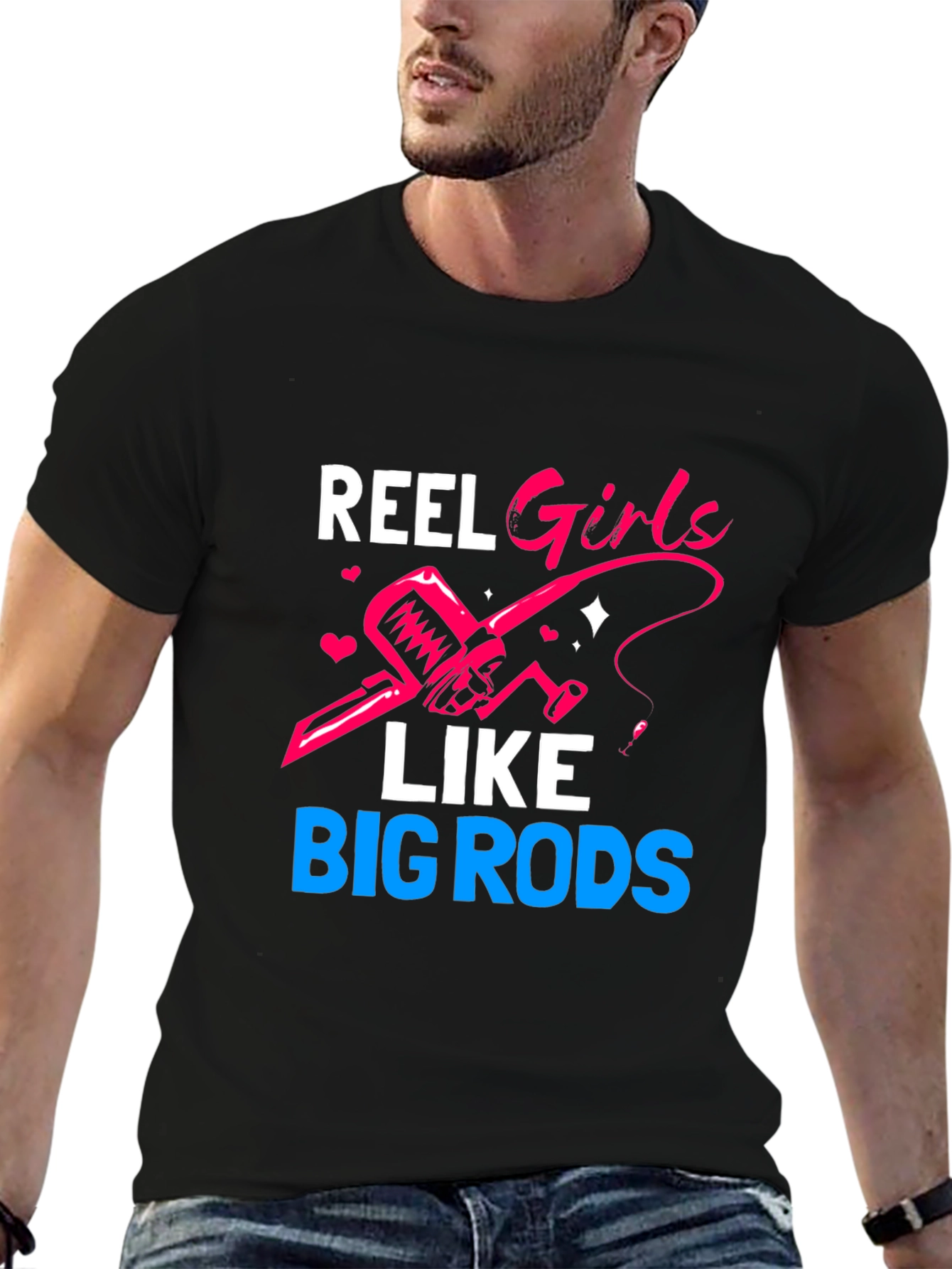 Reel Girls Like Big Rods T-Shirt Fishing