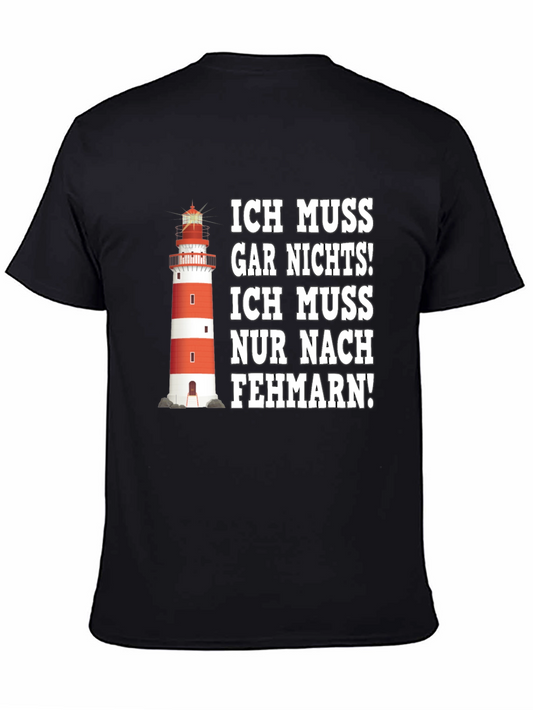Fehmarn Lighthouse Graphic Tee - German Humor Shirt