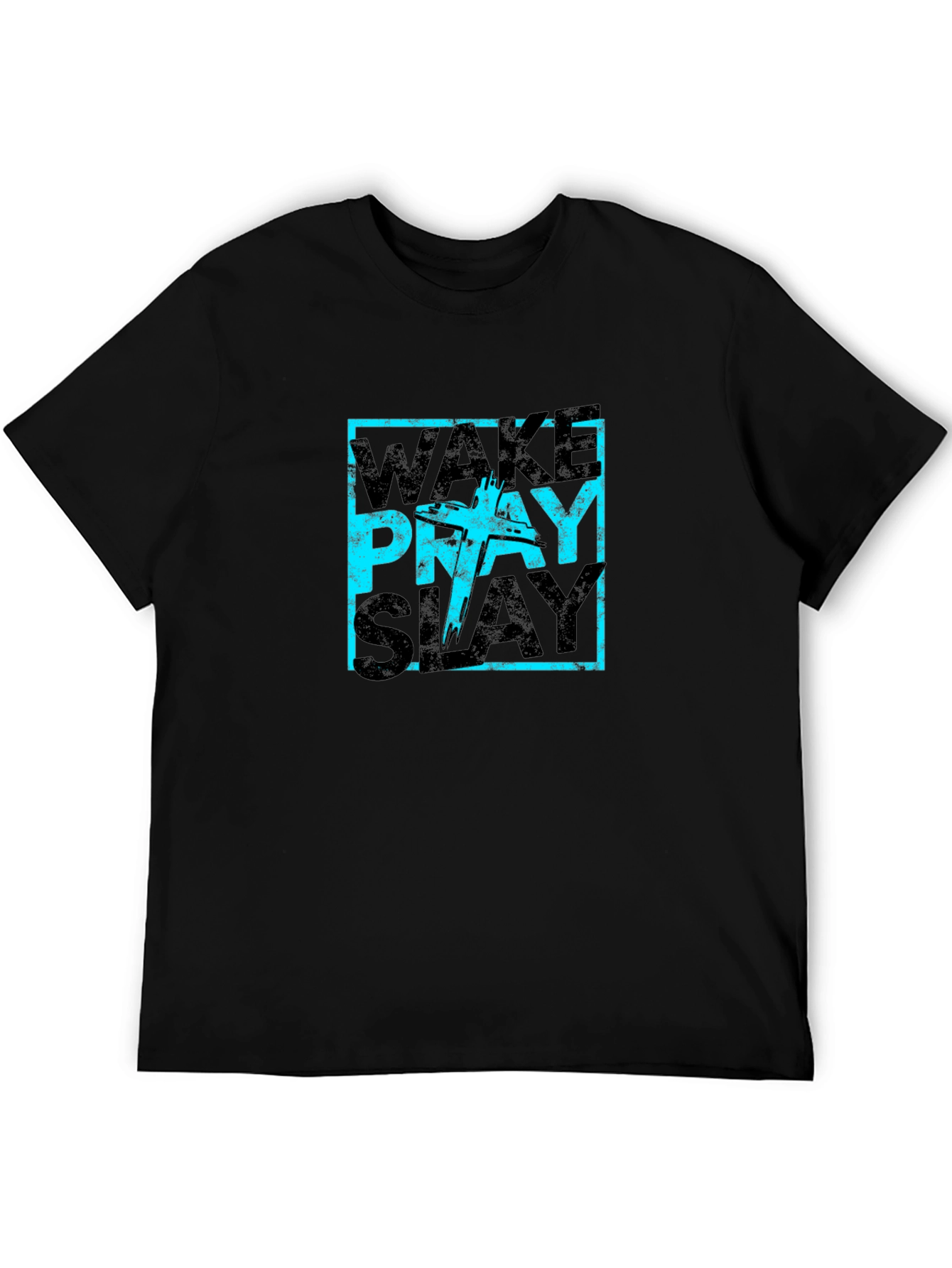 Wake Pray Slay Graphic Tee - Trendy Style