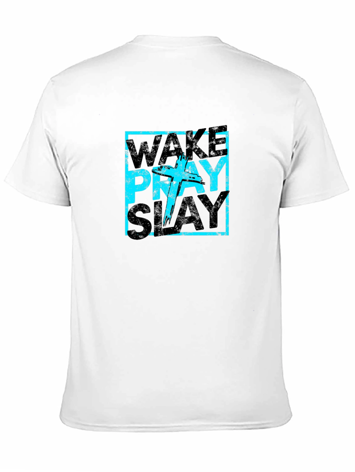 Wake Pray Slay Graphic Tee - Trendy Style