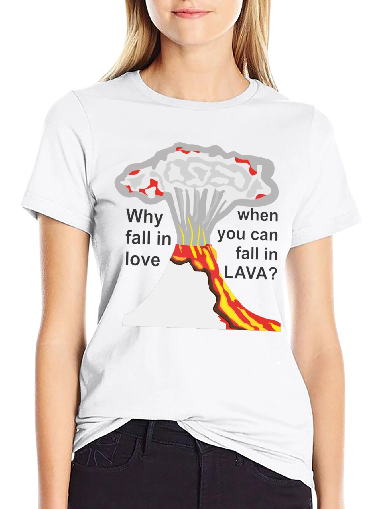 Lava Love Mens T-Shirt - Volcanic Humor Tee