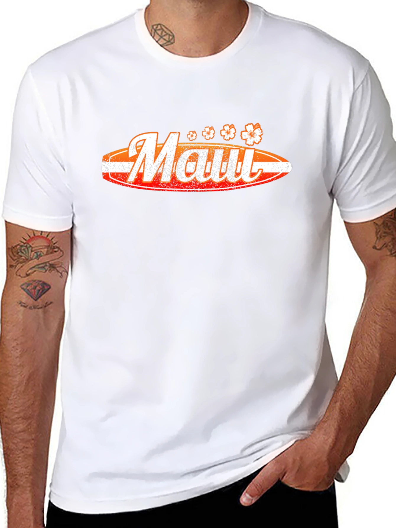 Maui Surfboard T-Shirt - Island Style Tee