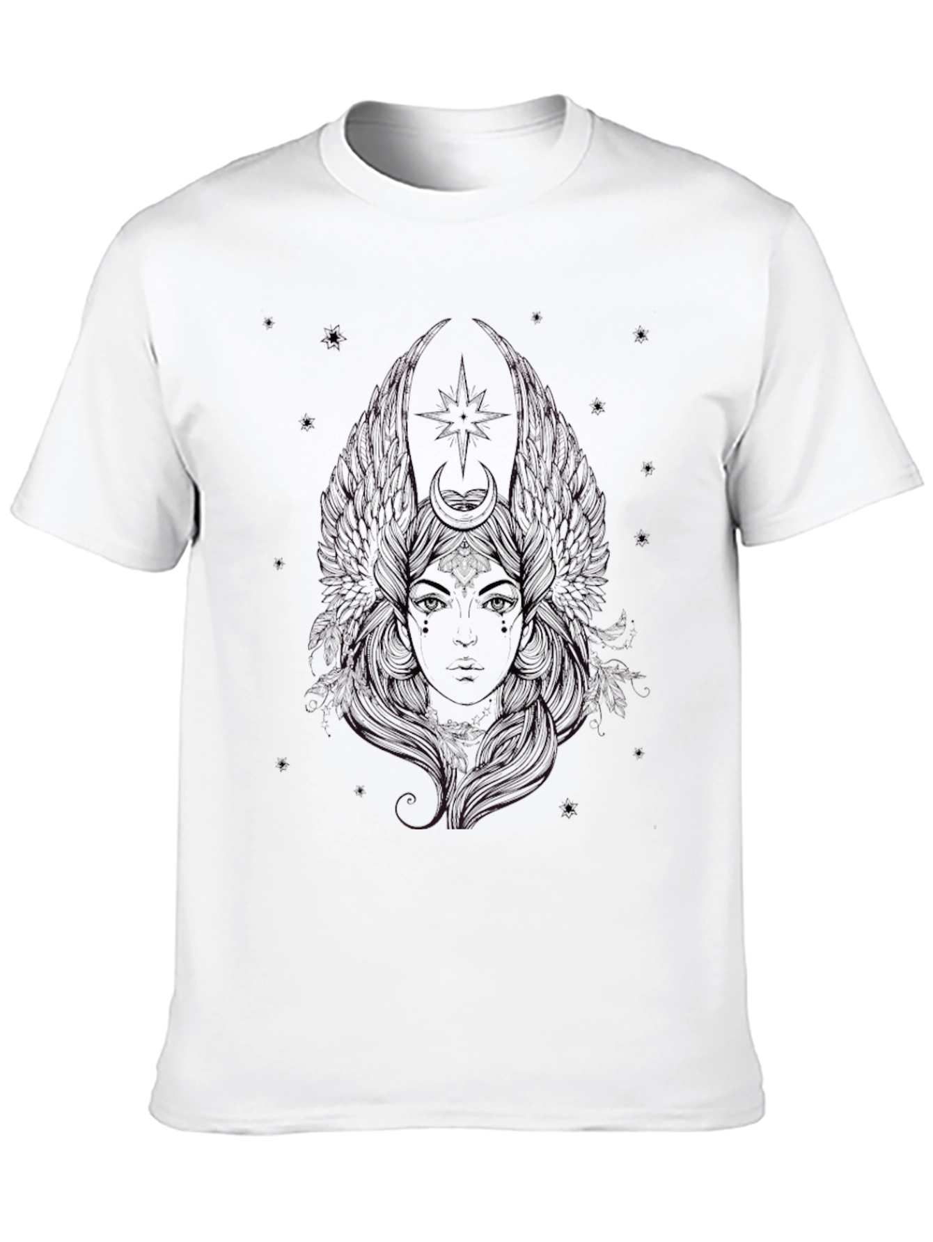 Mystic Goddess Graphic Tee - Black T-Shirt