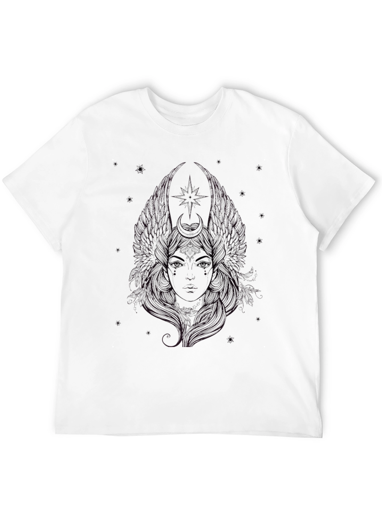 Mystic Goddess Graphic Tee - Black T-Shirt