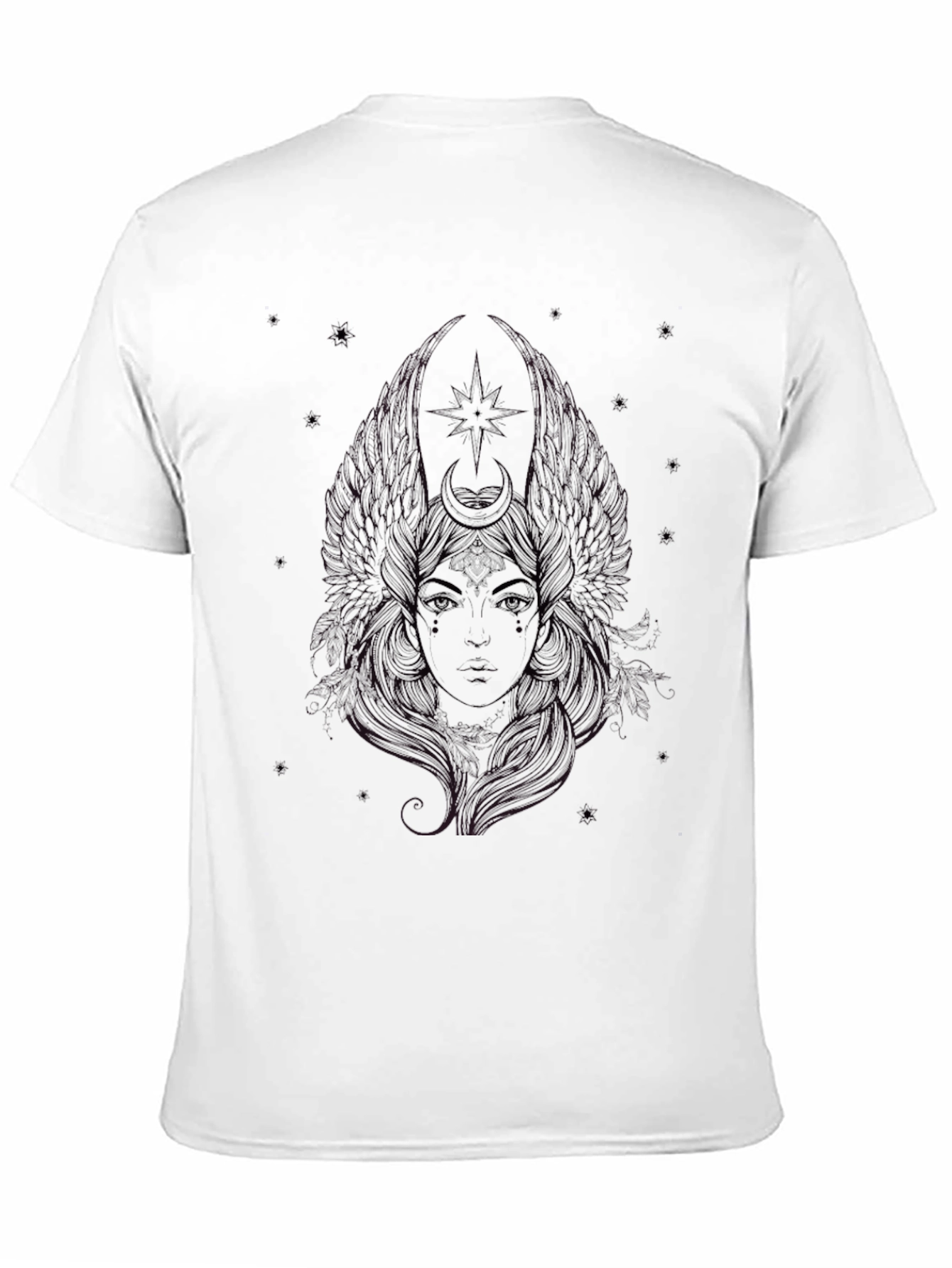Mystic Goddess Graphic Tee - Black T-Shirt