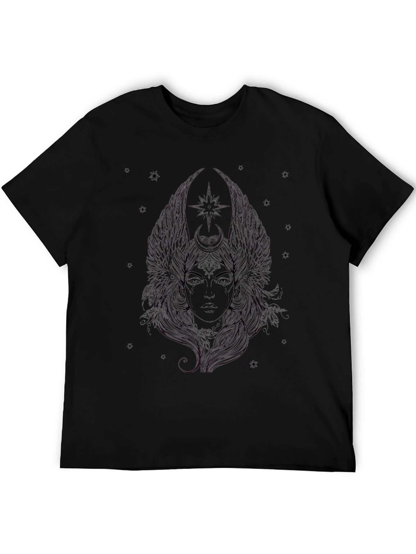 Mystic Goddess Graphic Tee - Black T-Shirt