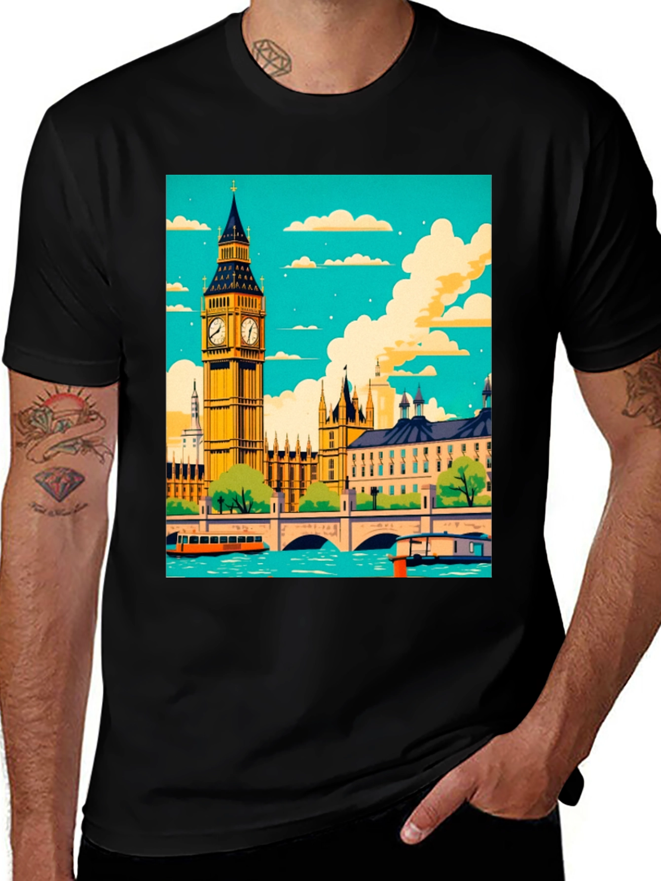 London Big Ben Graphic Tee