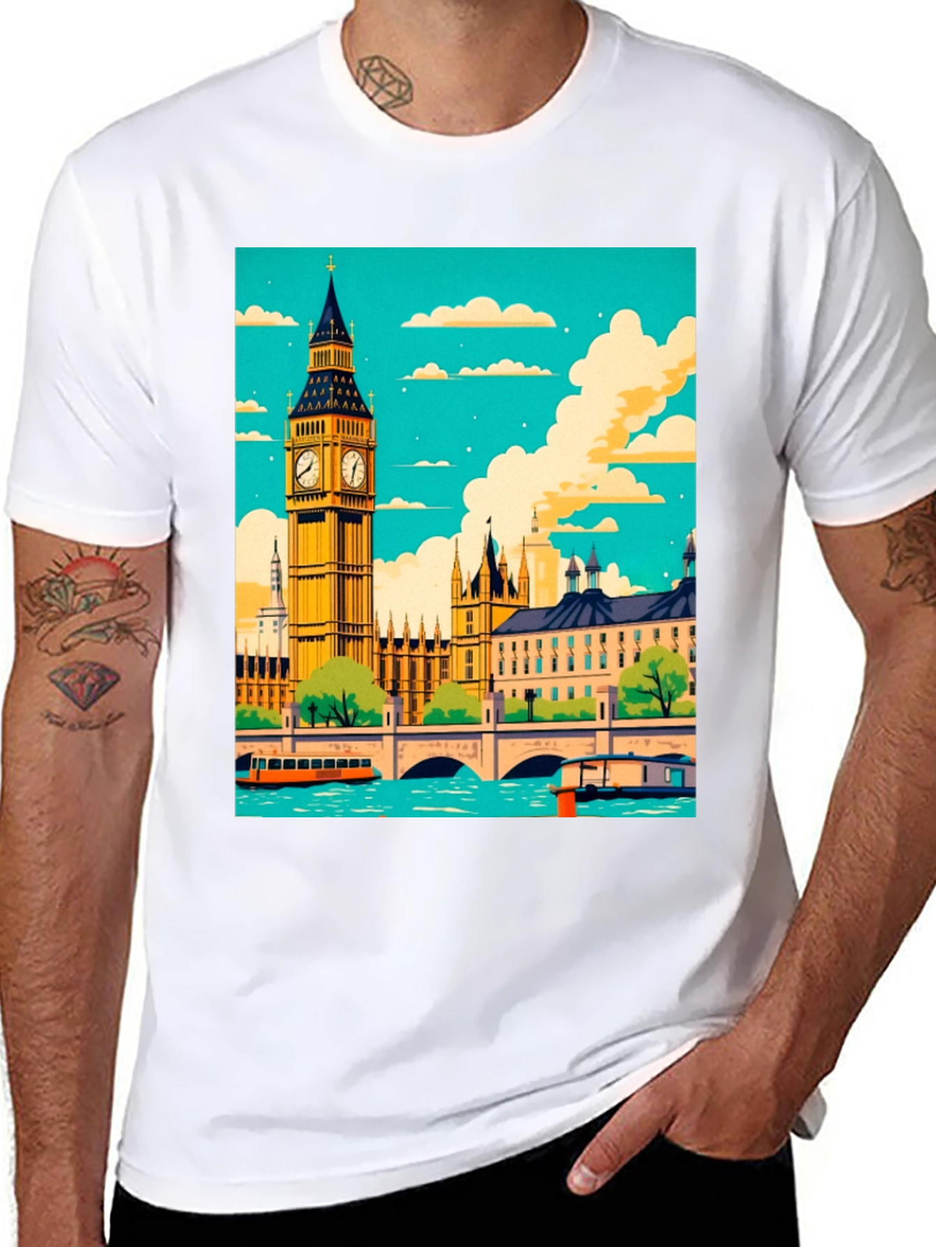 London Big Ben Graphic Tee
