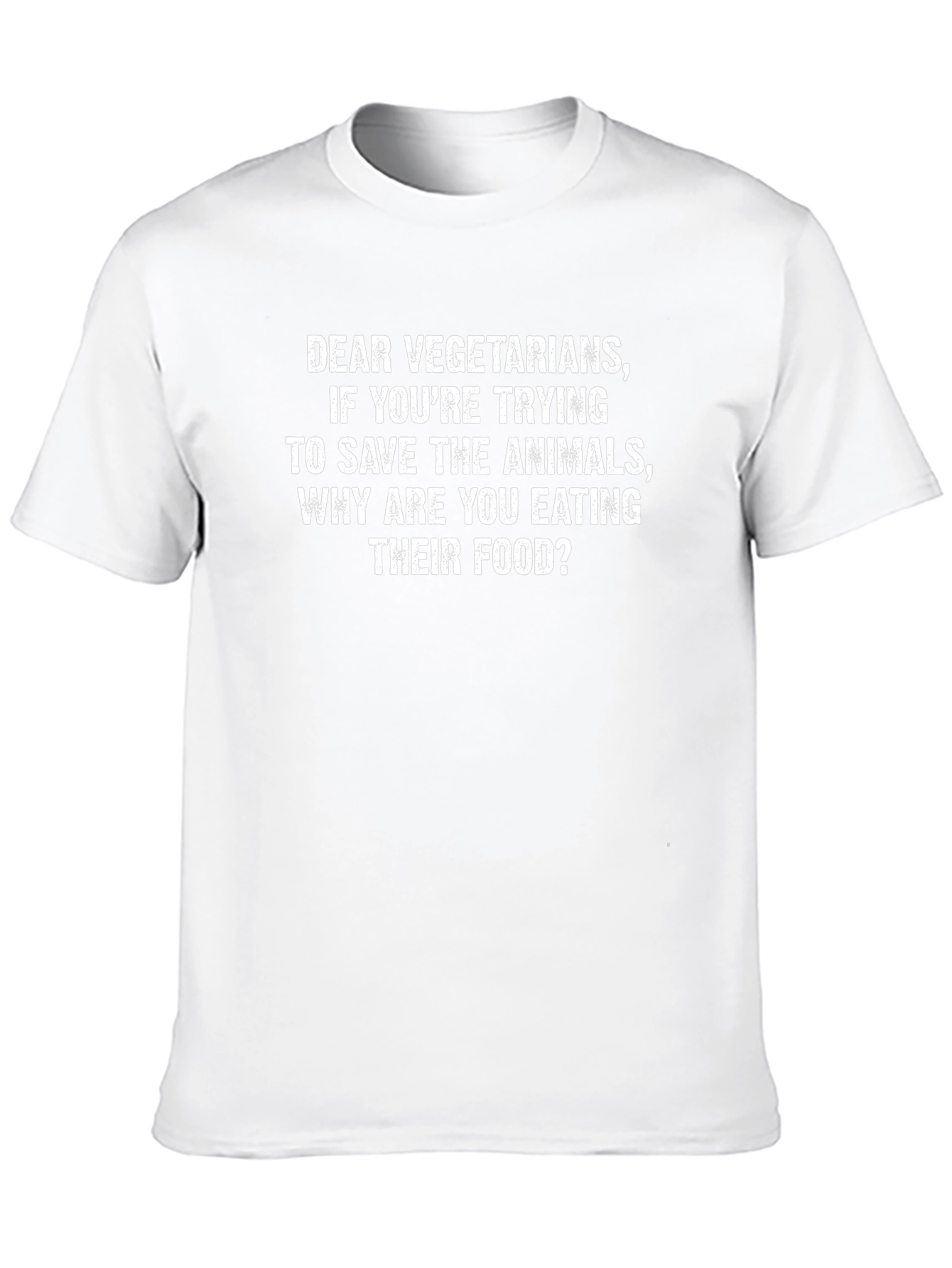 Funny Vegetarian T-Shirt - Animal Food Joke