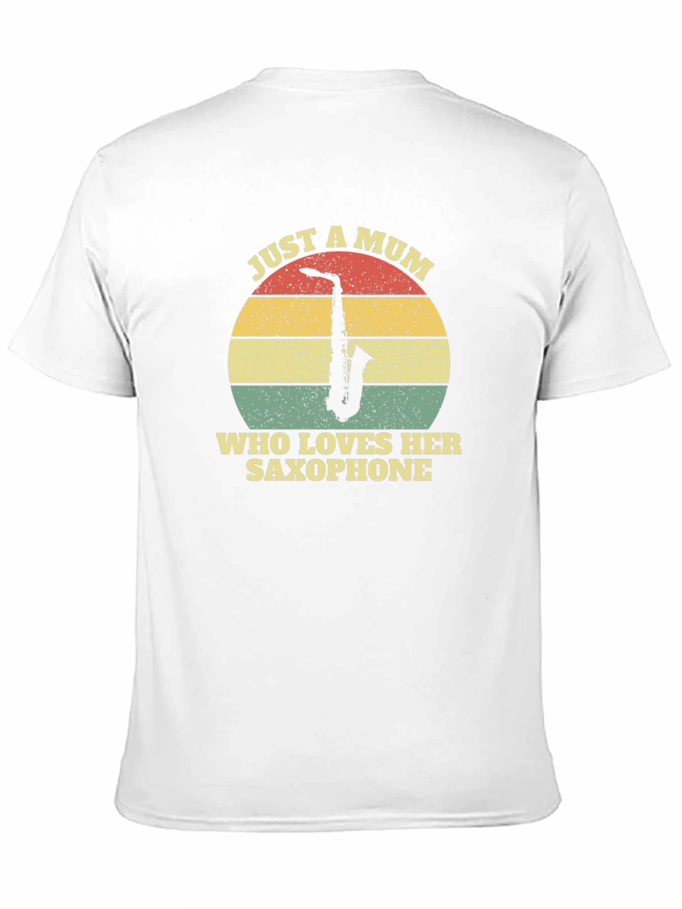 Just A Mum Who Loves Her Saxophone Black T-Shirt