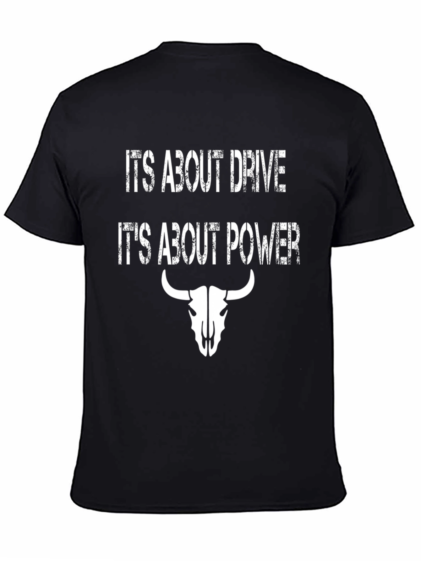 Drive & Power Bull Skull Graphic Tee
