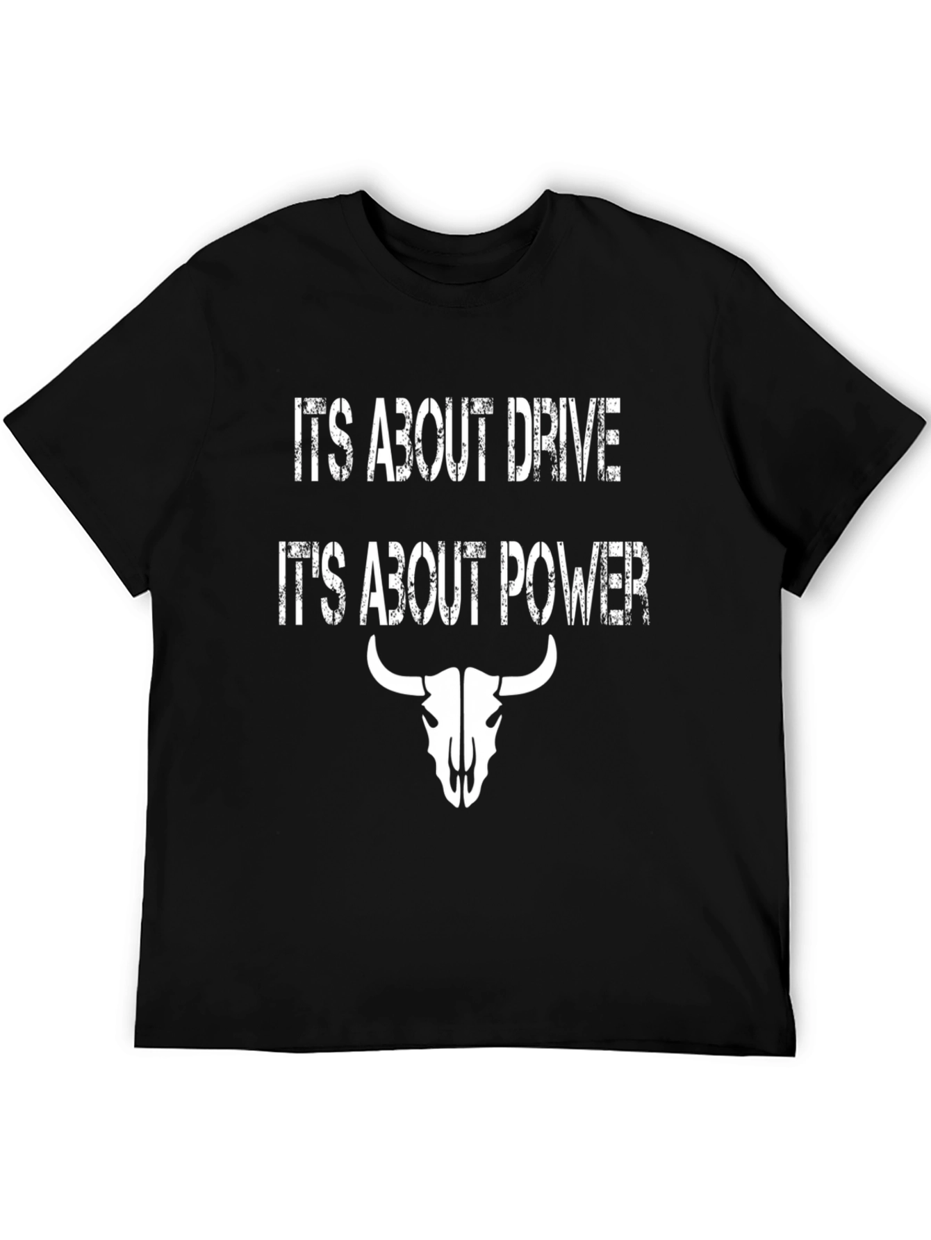 Drive & Power Bull Skull Graphic Tee