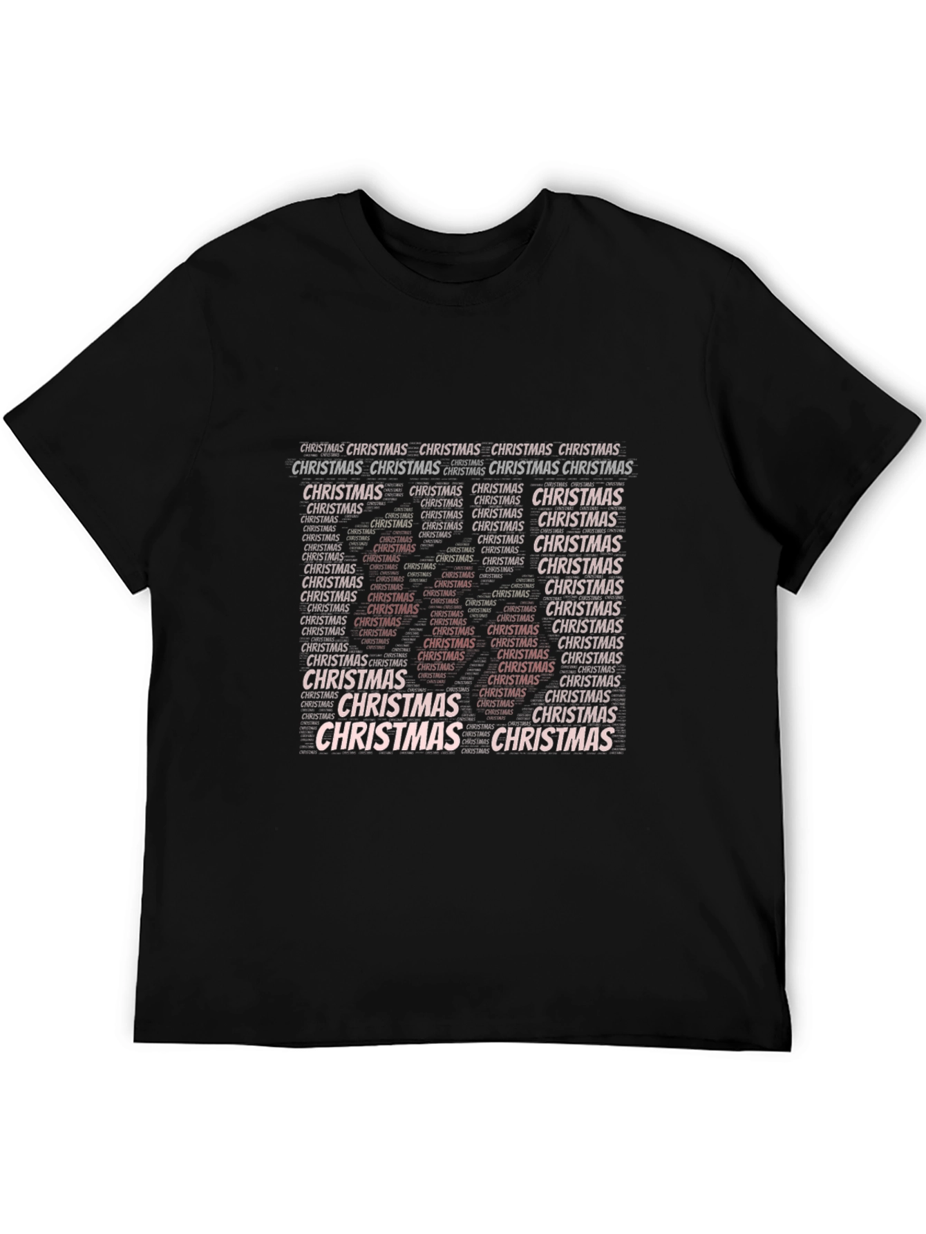 Christmas Tree Word Art T-Shirt