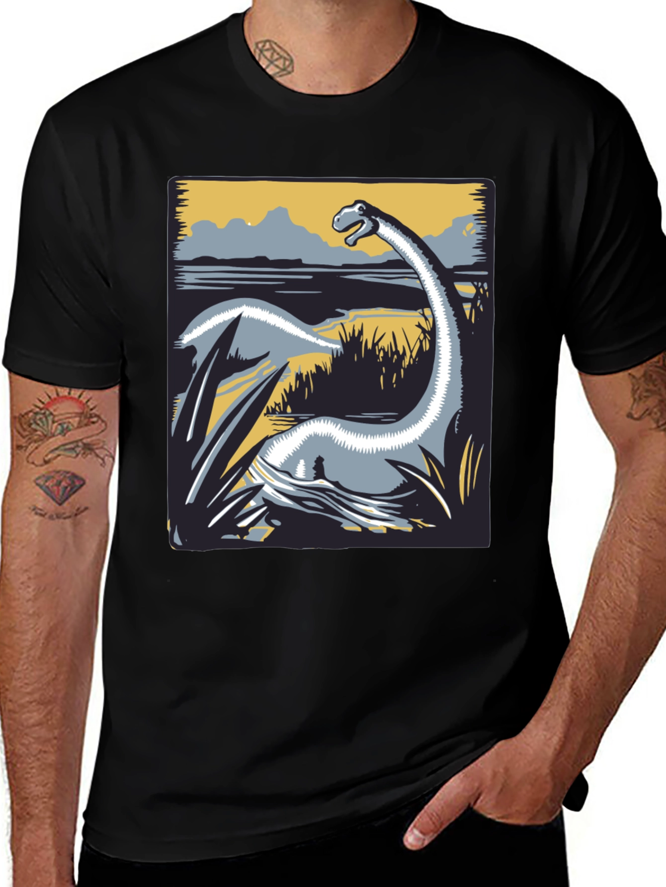 Dinosaur Graphic Tee - Prehistoric Creature Shirt