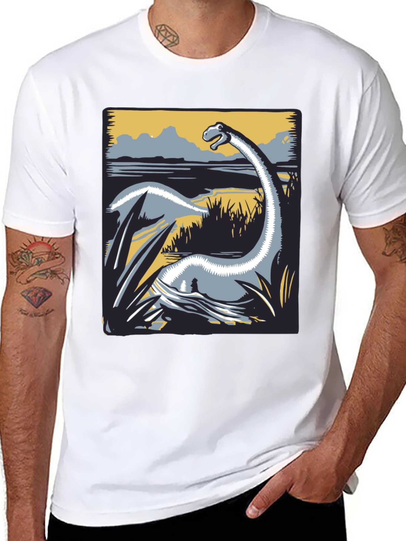 Dinosaur Graphic Tee - Prehistoric Creature Shirt