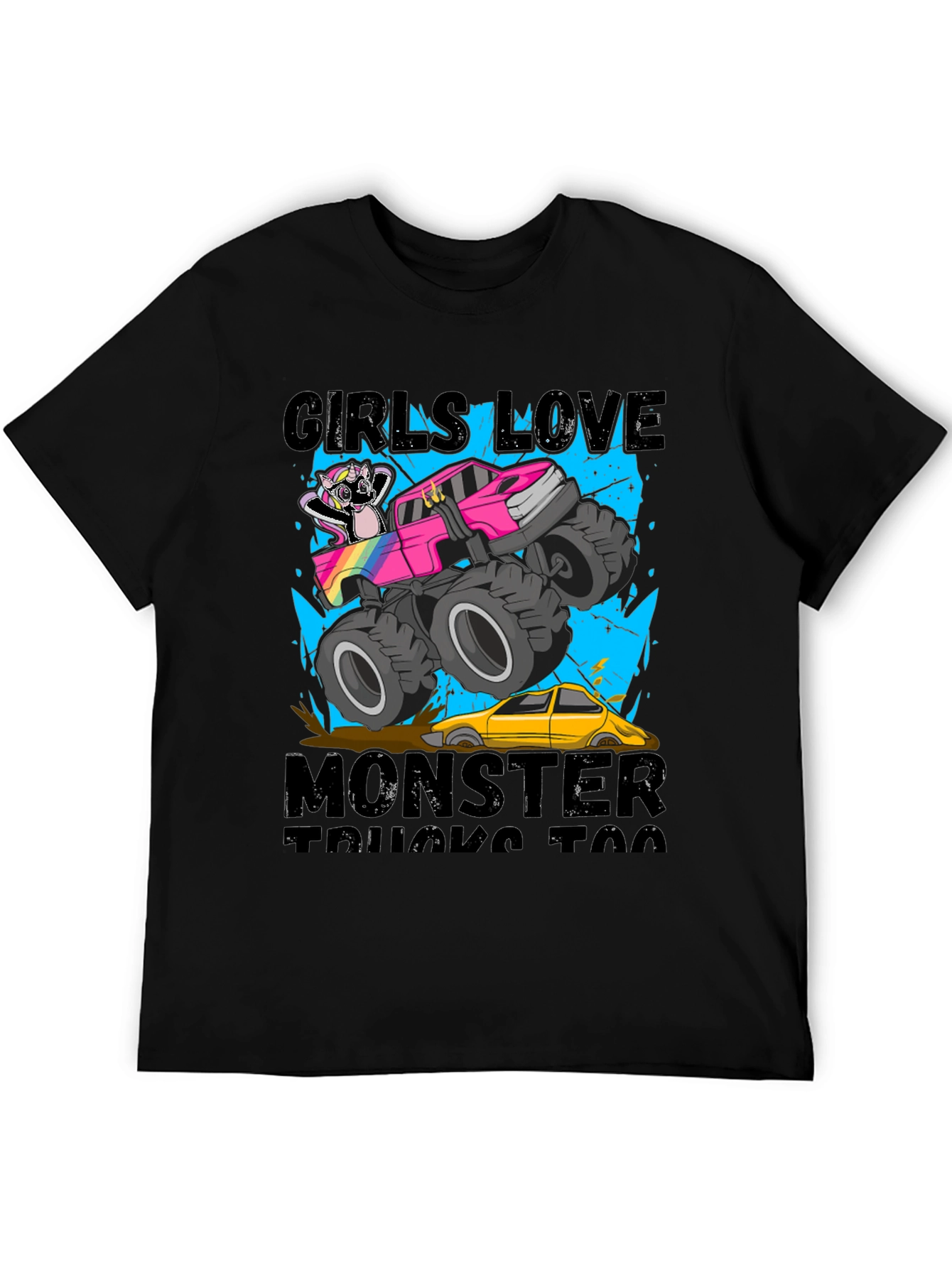 Girls Love Monster Trucks T-Shirt