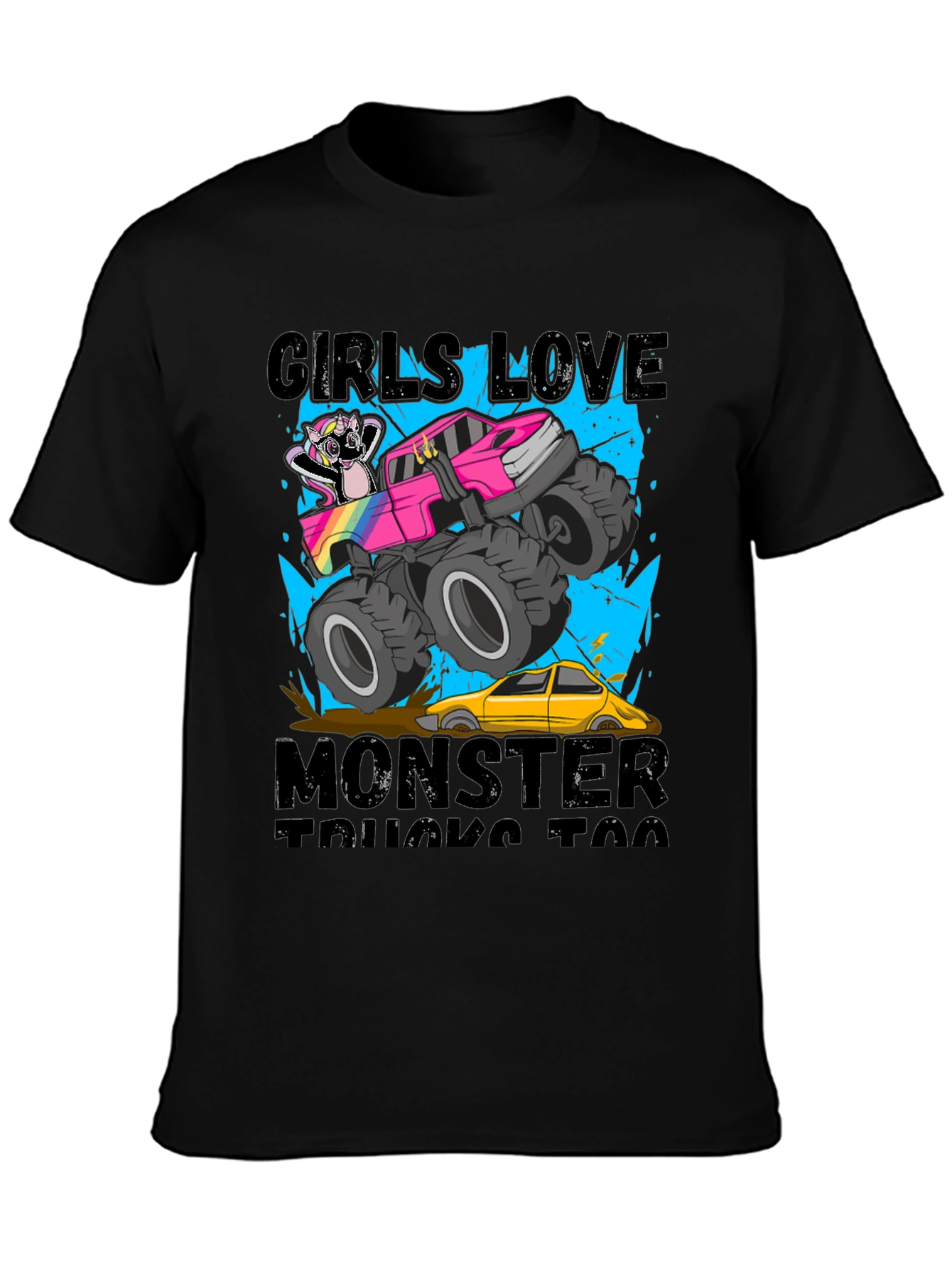 Girls Love Monster Trucks T-Shirt