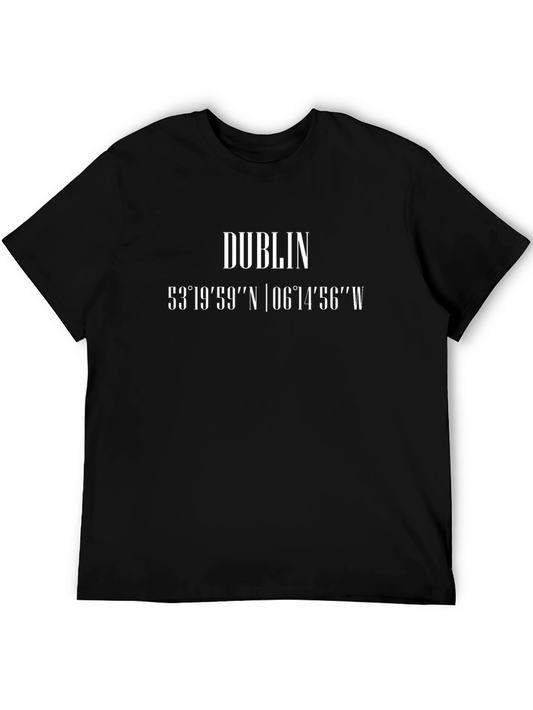 Dublin Coordinates Black T-Shirt